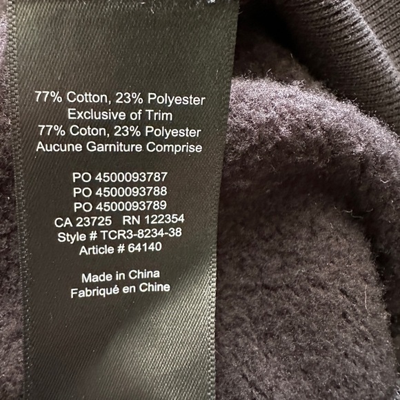 Aritzia TNA Navia Dress black sweatshirt S - Picture 7 of 8